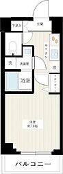 MAXIV武蔵新城 1Kの間取図画像