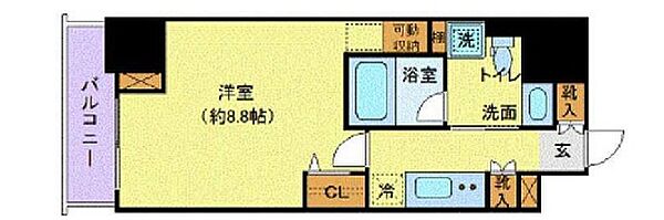 グランドコンシェルジュ六本木 1305｜東京都港区六本木２丁目(賃貸マンション1K・13階・30.01㎡)の写真 その2