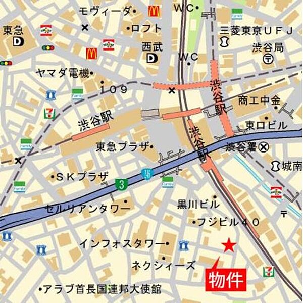 パークアクシス渋谷桜丘ウエスト 706｜東京都渋谷区桜丘町(賃貸マンション1LDK・7階・43.49㎡)の写真 その8