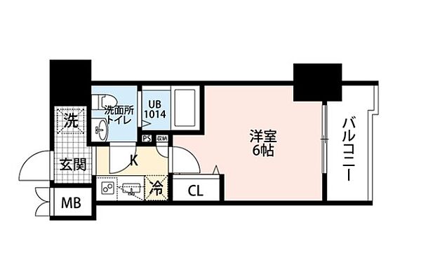 プレール・ドゥーク北品川 401｜東京都品川区北品川２丁目(賃貸マンション1K・4階・20.43㎡)の写真 その2