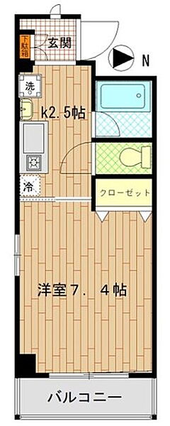 櫻ハイツ 302｜東京都港区芝３丁目(賃貸マンション1K・3階・26.92㎡)の写真 その2