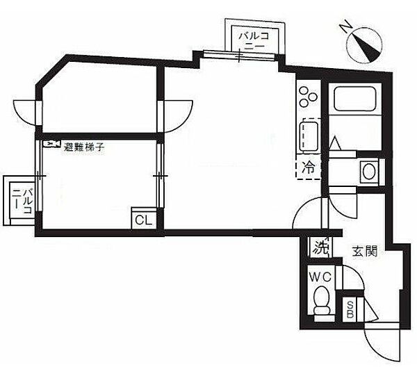 アルテシモクルブ 203｜東京都目黒区目黒本町３丁目(賃貸マンション2DK・2階・40.31㎡)の写真 その2