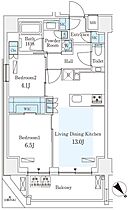 グランパセオ西麻布II（GRANPASEO西麻布II） 1001 ｜ 東京都港区西麻布２丁目7-4（賃貸マンション2LDK・10階・58.26㎡） その2