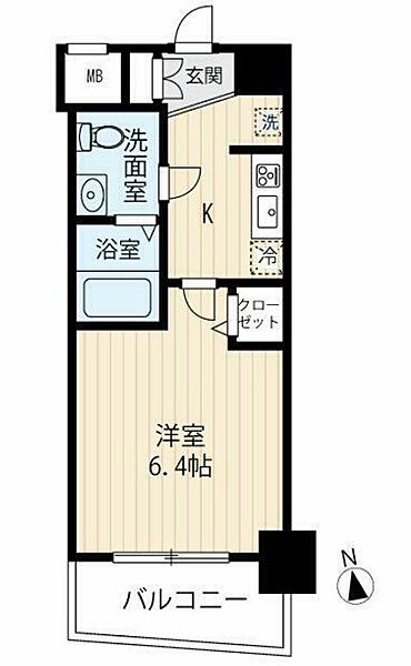 ARCOBALENO MUSAHIKOYAMA（アルコバレー 102｜東京都品川区荏原６丁目(賃貸マンション1K・1階・22.11㎡)の写真 その2