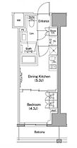 ザ・パークハビオ滝野川 1203 ｜ 東京都北区滝野川６丁目1-1（賃貸マンション1DK・12階・25.80㎡） その2