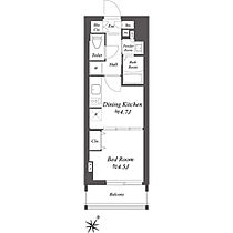 ブランシエスタ北品川 903 ｜ 東京都品川区北品川１丁目8-15（賃貸マンション1DK・9階・25.28㎡） その2