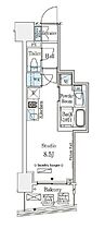 パークナードフィット南青山ヴィスタ 1205 ｜ 東京都港区南青山７丁目10-5（賃貸マンション1R・12階・24.58㎡） その2