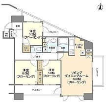 HF白金高輪レジデンス 401 ｜ 東京都港区高輪１丁目2-6（賃貸マンション3LDK・4階・79.15㎡） その2