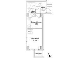 プラウドフラット南青山 3階1DKの間取り