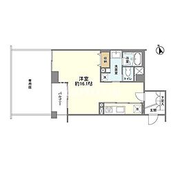 アクシア原宿 ワンルームの間取図画像