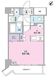 スタイリオ中延駅前 ワンルームの間取図画像