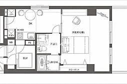 セリーヌ元麻布 1DKの間取図画像