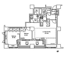 パークアクシス代官山 1SLDKの間取図画像