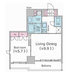 物件の間取り