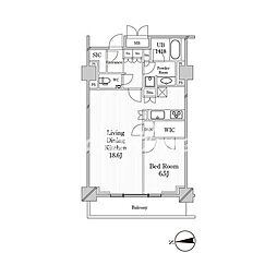 JPnoie恵比寿西 1LDKの間取図画像