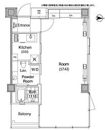 エルスタンザ代官山Tower 1Kの間取図画像