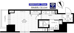 グランドコンシェルジュ六本木 1Kの間取図画像