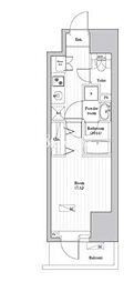 オーパスレジデンス武蔵小山 1Kの間取図画像