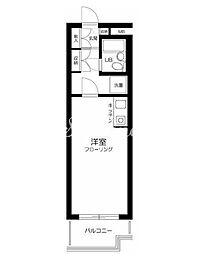 GSハイム芝大門 ワンルームの間取図画像