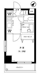ベルファース渋谷 1Kの間取図画像