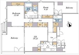 ホーマットロイヤル 2LDKの間取図画像