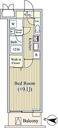 ALIVIO西麻布 1Kの間取図画像