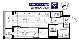 グランドコンシェルジュ六本木 1DKの間取図画像