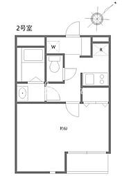 モダンアパートメント武蔵小山 1Kの間取図画像