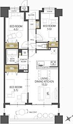 間取図画像 3LDK