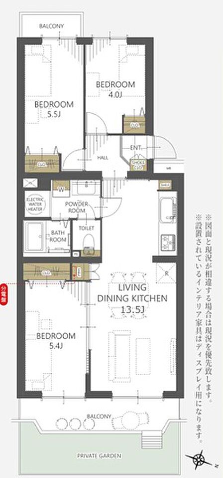 1階で買物搬入楽々です。マンションの1番のメリット。1階は本当に楽です。