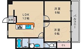 レジデンス松栄  ｜ 大阪府枚方市渚西２丁目（賃貸マンション2LDK・8階・54.00㎡） その2