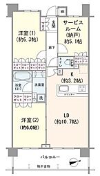 間取図画像 2SLDK