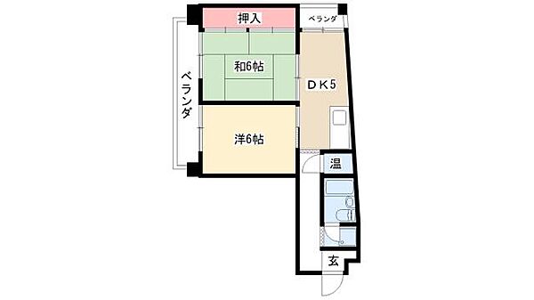 福信ビル ｜愛知県名古屋市中区上前津2丁目(賃貸マンション2DK・7階・46.91㎡)の写真 その2