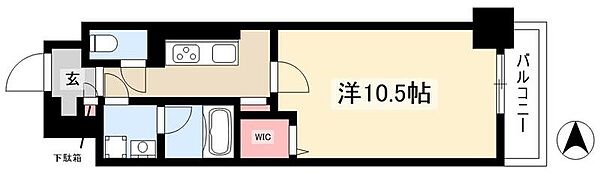 フレール上前津 ｜愛知県名古屋市中区千代田3丁目(賃貸マンション1K・2階・34.82㎡)の写真 その2