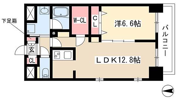 Herencia千代田 ｜愛知県名古屋市中区千代田5丁目(賃貸マンション1LDK・2階・52.47㎡)の写真 その2