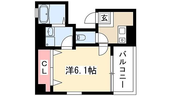 エル・ビューネ千種 ｜愛知県名古屋市中区新栄3丁目(賃貸マンション1K・6階・24.45㎡)の写真 その2