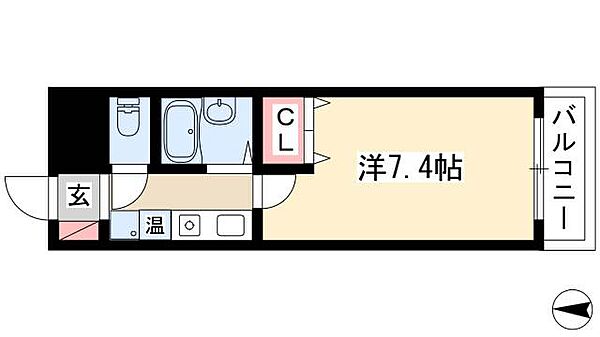 シェリーメゾン ｜愛知県名古屋市中区大須3丁目(賃貸マンション1K・6階・21.06㎡)の写真 その2