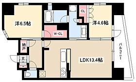 La Vita Aoi  ｜ 愛知県名古屋市東区葵2丁目1-1（賃貸マンション2LDK・6階・56.96㎡） その2