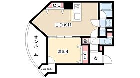 プロシード金山2  ｜ 愛知県名古屋市中区金山2丁目1-22（賃貸マンション1LDK・11階・48.61㎡） その2