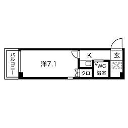 間取図画像 1K