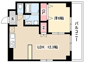 セントラルハイツカシノ  ｜ 愛知県名古屋市昭和区鶴舞3丁目1-15（賃貸マンション1LDK・7階・46.08㎡） その2