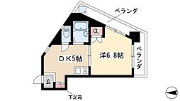 グランソワール千代田 3階1DKの間取り
