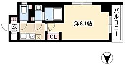 エスプレイス上前津レガシー 12階1Kの間取り