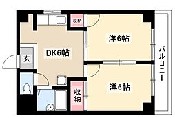 間取図画像 2DK