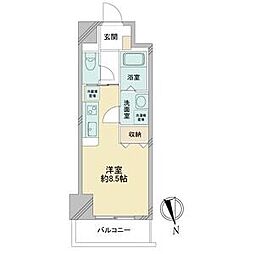 La Douceur今池 4階1Kの間取り