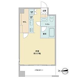 エルブ浄心 1Kの間取図画像