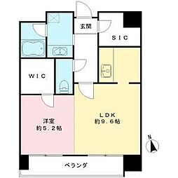 メゾン・ド・オーキッド 5階1LDKの間取り