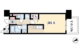 アデグランツ大須 ワンルームの間取図画像