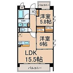 URBANGREY2nd 2LDKの間取図画像