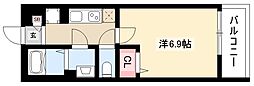 リブリ・吹上 1Kの間取図画像